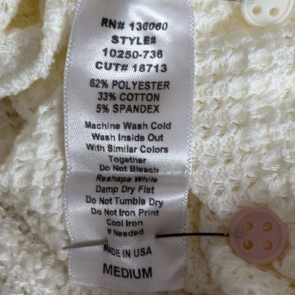 Project Social T Capistrano Collared Washed Pullover in Oat - Size Medium - Picture 8 of 8